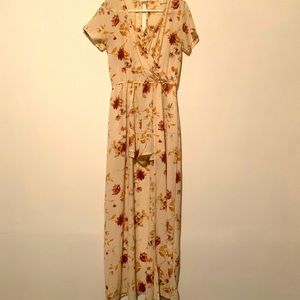 Miami Romper with Attached Maxi Skirt